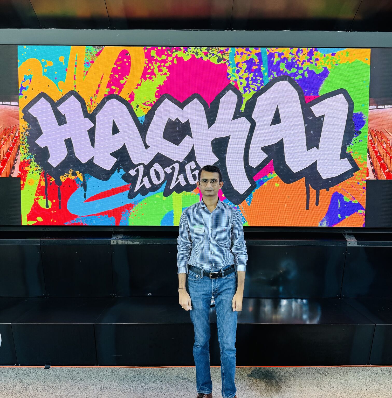 Sandip Patel judging at HackAI 2026